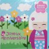 Accessoires Kimmi Junior  Carte Double � Paillettes + 16 Stickers ! A