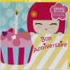 Kimmi Junior Accessoires   Carte double � Paillettes Chu Chu Bon anniversaire + 16 stickers !  Kimmi junior 