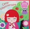 Kimmi Junior Accessoires   Carte double � Paillettes Ava Carte d�anniversaire + 16 stickers !  Kimmi junior 