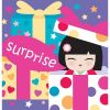 Kimmi Junior Accessoires   Carte double � Paillettes Yazzy Surprise + 16 stickers !  Kimmi junior 
