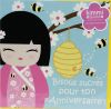 Kimmi Junior Accessoires   Carte double � Paillettes Bibi Bisou sucr� pour ton Anniversaire + 16 stickers !  Kimmi junior 