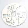 Kimmidoll Accessoires   Dessous De Plat Rond En M�tal Kimmidoll Blanc