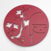 Accessoires Kimmidoll  Dessous De Plat Rond En M�tal Kimmidoll Rouge
