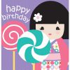 Kimmi Junior Accessoires   Carte Double � Paillettes Ella Happy Birthday + 16 Stickers !  Kimmi Junior