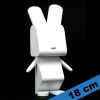 Moyens mod�les  Lapin Qbic Blanc (18cm)