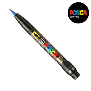 Posca pinceau Pcf-350 Bleu Fonc�